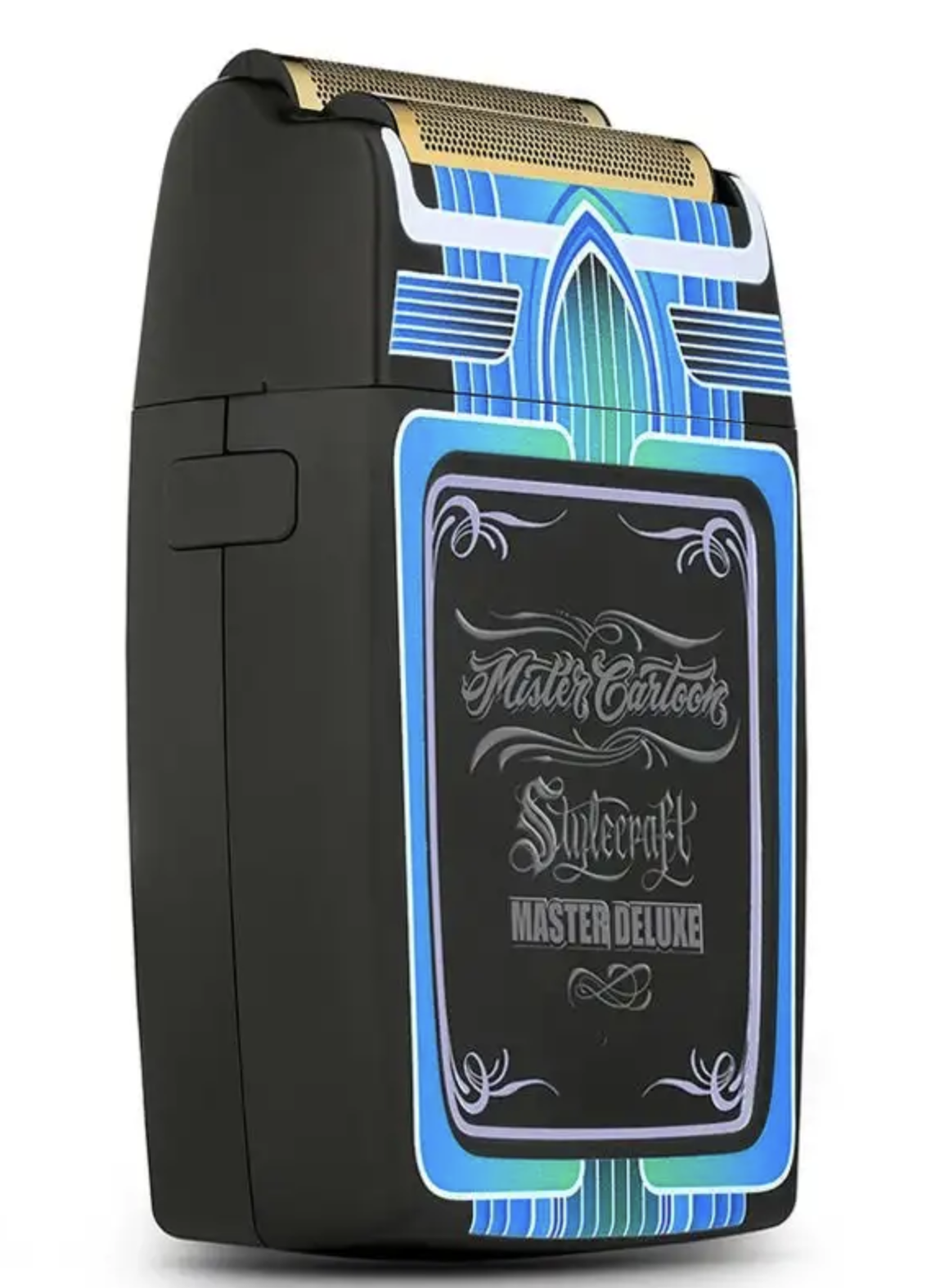 StyleCraft Rebel MASTER CARTOON Shaver with Super Torque Motor & Gold Titanium Foil Head -  SC809M